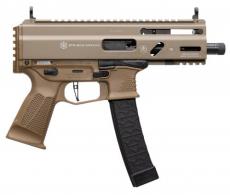 Grand Power Stribog 9mm Luger Black Threaded Barrel, M-LOK Handguard, Flat dark Earth Cerakote Aluminum/Polymer Receiver - SP9A3SFDENB Grand Power Stribog 9mm Luger Black Threaded Barrel, M-LOK Handguard, Flat dark Earth Cerakote Aluminum/Polymer Receiver - SP9A3SFDENB