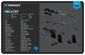 TekMat Springfield Armory Hellcat Cleaning Mat Black/Blue/White Rubber 11" x 17" - TEKR17HELLCATBLU TekMat Springfield Armory Hellcat Cleaning Mat Black/Blue/White Rubber 11" x 17" - TEKR17HELLCATBLU