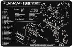 TekMat Ruger LC9 Cleaning Mat Black/White Rubber 11" x 17" - 1028