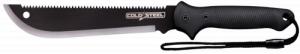 Cold Steel CSMAAXIS Axis 11" Carbon Steel Blade, Black Textured Rubber Handle, 18" Long, Includes Sheath - 246