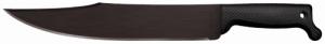 Cold Steel CS97BWM12S Bowie 12" Black Matte Baked-On Anti Rust 65Mn Carbon Steel Blade, Black Polypropylene Handle, 17.63" Long, - 246