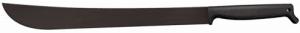 Cold Steel CS97TM21S Two Handed 21" Black Matte Anti Rust 65Mn Carbon Steel Blade, Black Polypropylene Handle 30" Long - 246