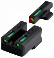 TruGlo TFX Pro Green Tritium & Fiber Optic Orange Outline Front Sight Green Tritium & Fiber Optic Rear Sight - TGTG13NV2PC