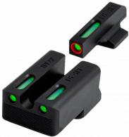 TruGlo TFX Pro Green Tritium & Fiber Optic Orange Outline Front Sight Green Tritium & Fiber Optic Rear Sight - TGTG13RS3PC
