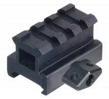Leapers Picatinny Riser, Matte Black Anodized Aluminum, Picatinny/Weaver Rifle Mount, .83" - 910