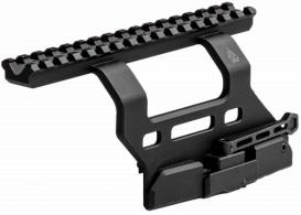 Leapers MTUAK01 Quick-Detachable AK Side Mount Matte Black Anodized Aluminum 6.69" Long - 910