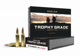 Nosler 60152 Trophy Grade 22Creedmoor 70gr AccuBond 20 Per Box/10 Case - 172
