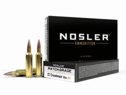 Nosler 51297 Match Grade 22Creedmoor 85gr RDF Hollow Point Boat Tail 20 Per Box/10 Case - 172