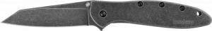 Kershaw Random Leek-BlackWash, SpeedSafe Folding Knife, 3",Black Oxide BlackWash Finish, Reverse Tanto Blade - 280