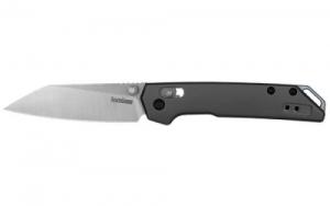 Kershaw 2051R Iridium Mini 3" Folding Reverse Tanto Plain Stonewashed D2 Steel Blade, Gray Anodized Aluminum Handle - 2051R