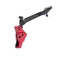 Tyrant CNC TDGTRIG34REDBLACKBAR I.T.T.S Trigger/Bar Red/Black Fits Glock Gen3-4 - 1263