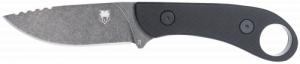CobraTec Knives Skinner Gen II 3.50" Folding Plain Stonewashed D2 Steel Blade - SD2DNSBLKGEN2