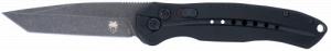 CobraTec Knives Diablo Automatic 3.50" Folding Plain Black Stonewashed D2 Steel Blade, 4.75" Black G10 Handle - BLKDIABLOTNS