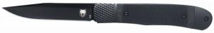 CobraTec Knives Trapper Small 3.13" Folding Plain 154CM Stainless Steel Blade, 4.25" Black G10 Handle - CTTHRG10BKO