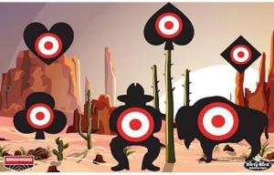 Birchwood Casey Dirty Bird "Aces High" Target 12"x18" 6/ct - 90 Birchwood Casey Dirty Bird "Aces High" Target 12"x18" 6/ct - 90
