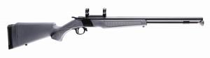 CVA PR2119M Wolf 50 Cal 24" Blued Steel Barrel & Steel Receiver w/Picatinny Rail, Fixed Stealth Gray Synthetic Stock - 116