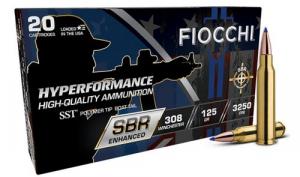 Fiocchi Hyperformance 308 Win 125gr Super Shock Tip 20 Per Box/10 Case - 308SBRA Fiocchi Hyperformance 308 Win 125gr Super Shock Tip 20 Per Box/10 Case - 308SBRA