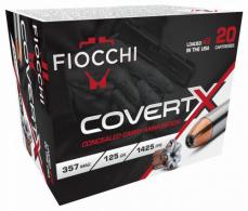 Fiocchi CovertX 357 Magnum 125gr Jacketed Hollow Point 20 Per Box/10 Case - 357CCWA Fiocchi CovertX 357 Magnum 125gr Jacketed Hollow Point 20 Per Box/10 Case - 357CCWA