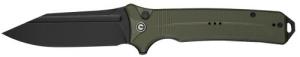 Civivi Knives C23080-3 Neurohaptic EDC 3.74" Folding Clip Point Plain Black Stonewashed Nitro-V Steel Blade, OD Green Textured G - 1288 Civivi Knives C23080-3 Neurohaptic EDC 3.74" Folding Clip Point Plain Black Stonewashed Nitro-V Steel Blade, OD Green Textured G - 1288
