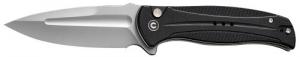 Civivi Knives C23053-3 Incindie 3.48" Folding Spear Point Plain Stonewashed 14C28N Steel Blade, Black Textured G10 Handle - 1288