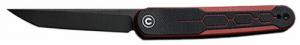 CIVIVI Knife KWAIQ 2.97" Burgandy-Black/Black Stonewash - C230151