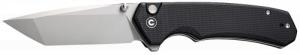 Civivi Knives Brazen 3.46" Folding Tanto Plain Stonewashed D2 Steel Bladen Black Textured G10 Handle - C19059C1 Civivi Knives Brazen 3.46" Folding Tanto Plain Stonewashed D2 Steel Bladen Black Textured G10 Handle - C19059C1
