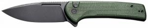 CIVIVI Knife Conspirator 3.4" Green Micarta/Black Stonewash - C210062