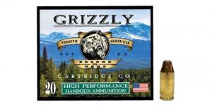 Grizzly Ammo .380 ACP 90gr Jacketed Hollow Point 20 Per Box/10 Case - GC380A2 Grizzly Ammo .380 ACP 90gr Jacketed Hollow Point 20 Per Box/10 Case - GC380A2