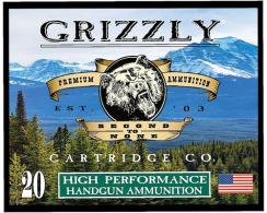 Grizzly Handgun Ammo, 38 Special +P, 148 Grain, Full Metal Jacket Flat Point, 20 Rounds - GC38SP+P9 Grizzly Handgun Ammo, 38 Special +P, 148 Grain, Full Metal Jacket Flat Point, 20 Rounds - GC38SP+P9