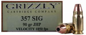 Grizzly Ammo 357Sig 90gr Jacketed Hollow Point 20 Per Box/10 Case - GC357S2 Grizzly Ammo 357Sig 90gr Jacketed Hollow Point 20 Per Box/10 Case - GC357S2