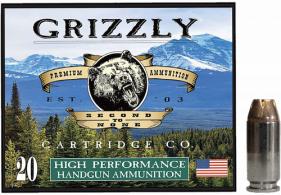 Grizzly Ammo .40 S&W 180gr Jacketed Hollow Point 20 Per Box/10 Case - GC4SW4 Grizzly Ammo .40 S&W 180gr Jacketed Hollow Point 20 Per Box/10 Case - GC4SW4
