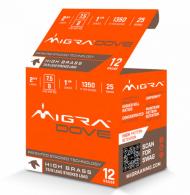 Migra Ammunitions M12UD75-9 Dove 12Gauge 2 3/4" 1 1/4oz 7.5/9Shot 25 Per Box/10 Case - 1072