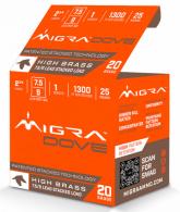 Migra Ammunitions Dove Shotgun Ammo, 20 Gauge, 2 3/4", 1oz, 7.5/9Shot, 25 Rounds - M20LF7.5-9