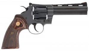 Colt Python Revolver, 357 Mag, 5" Barrel, Black, 6 Rounds - PYTHONBP5WTS