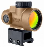 Trijicon 2200328 MRO SD Coyote Tan 1x25mm 2 MOA Red Dot Reticle Lower 1/3 Co-Witness Mount - 171