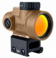 Trijicon 2200348 MRO SD Coyote Tan 1x25mm 2 MOA Green Dot Reticle Full Co-Witness Mount - 171