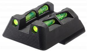 HiViz LiteWave Green/Red Black Frame Fits H&K 45/P30/VP9/VP40 - HKLW11