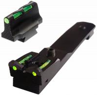 HiViz LiteWave for Henry Rifle Green/Red/White Front Green/Red Rear - HHVS500