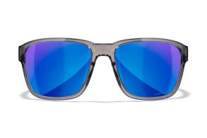 Wiley X AC6TRK09 Trek M/L Blue Mirror Lens Polycarbonate Gloss Crystal Dark Gray Frame - 664