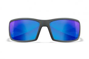 Wiley X SSTWI09 Twisted M/L Blue Mirror Lens Polycarbonate Matte Gray Frame - 664