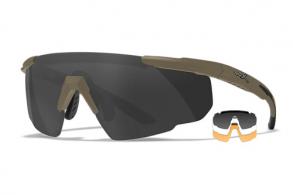 Wiley X 308T Saber Advanced Smoke Gray/Clear/Light Rust Lens Polycarbonate Matte Tan Frame - 664 Wiley X 308T Saber Advanced Smoke Gray/Clear/Light Rust Lens Polycarbonate Matte Tan Frame - 664