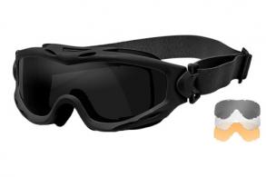 Wiley X SP293B Spear Goggles Smoke Gray/Clear/Light Rust Lens Matte Black Frame - 664