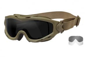 Wiley X SP29T Spear Goggles Smoke Gray Lens Polycarbonate Tan Frame - 664