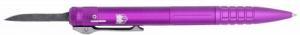 CobraTec Knives Tactical Pen Gen II Purple Aluminum D2 Steel Blade, Includes Pocket Clip - CNCOTFPPURGEN2