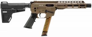 Freedom Ordnance FX9P Semi Auto Pistol, 9mm, 8" Barrel, Flat Dark Earth, 31 Rounds - FX9P8FDE