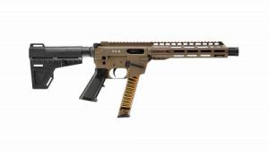 Freedom Ordnance FX9P Semi Auto Pistol, 9mm, 10" Barrel, Flat Dark Earth, 31 Rounds - FX9P10FDE