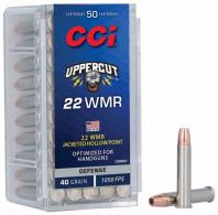 CCI Uppercut 22WMR 40gr Jacketed Hollow Point 50 Per Box/10 Case - 22WMRUP CCI Uppercut 22WMR 40gr Jacketed Hollow Point 50 Per Box/10 Case - 22WMRUP