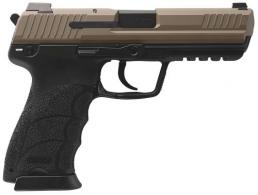 Heckler & Koch HK45 V1 .45 ACP 10+1 4.46" Black Polygonal Rifled Barrel, Flat Dark Earth Cerakote Serrated Steel Slide - 81001208