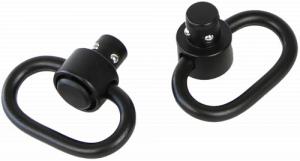 Bulldog Deluxe Push Button Swivel Black 1.25" Steel - BD884