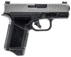 Gforce Arms Rapture Subcompact Frame 9mm 12+1 3.25" Black Steel Barrel, Nickel Optic Cut/Serrated Steel Slide, - GF932512BN